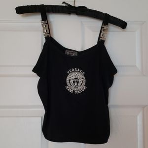 Versace thin strap with silver metal ornamet tank